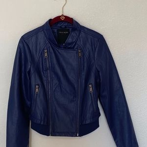Therapy 100% Polyurethane Navy Blue Jacket